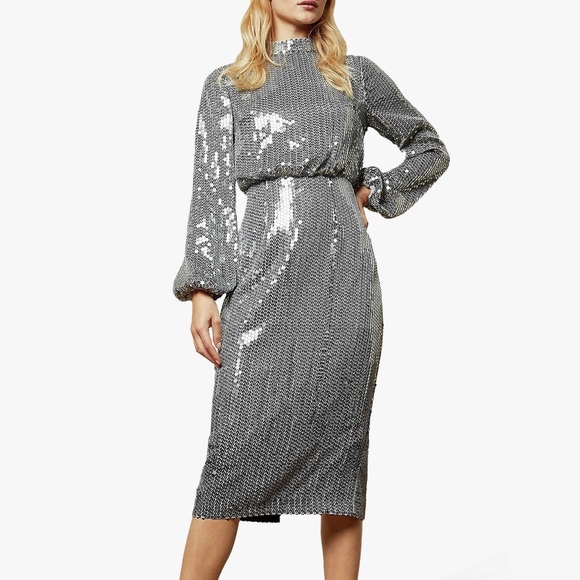 Ted Baker London Dresses & Skirts - TED BAKER long sleeve sparkling sequence dress.
